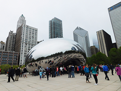 Cloud Gate au Millenium Park de Chicago